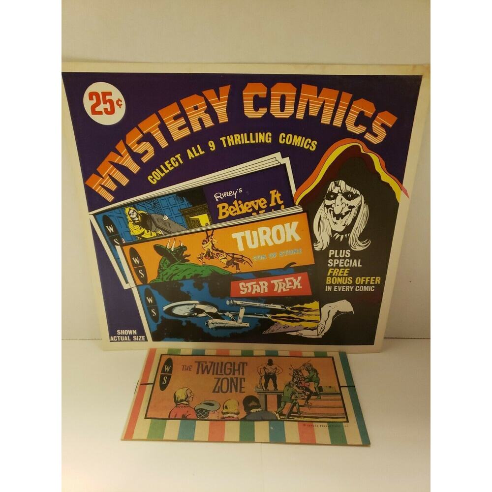 Vintage Dan Curtis Giveaway Mini Comic New Old Stock #3 Twilight Zone